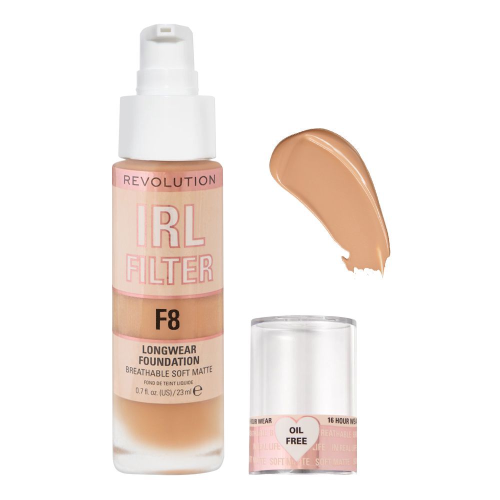 Makeup Revolution IRL Filter Longwear Foundation, F8