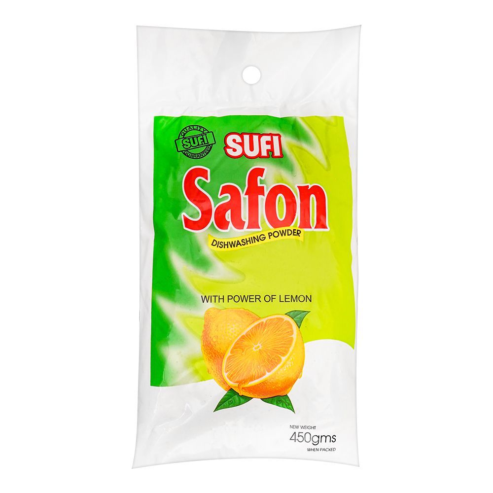 Sufi Safon Dish Washing Powder Pouch, 450g