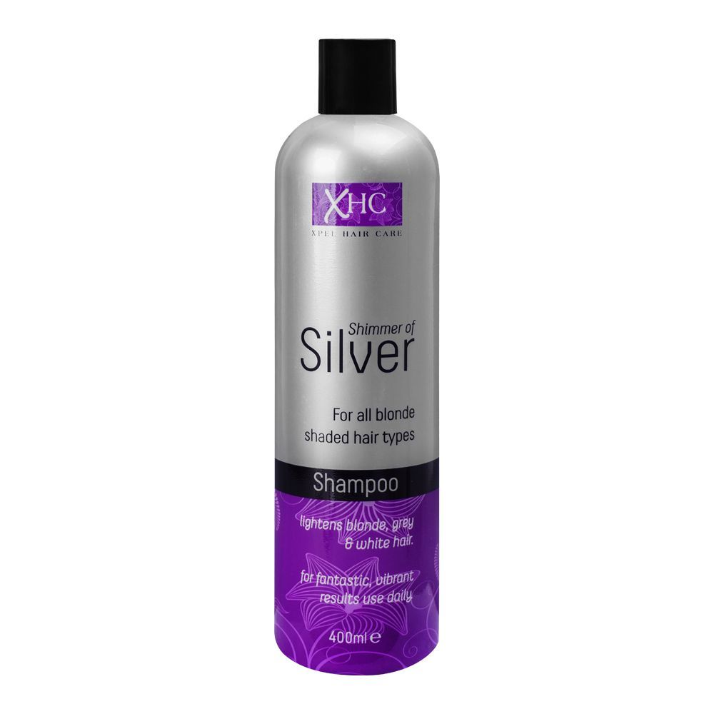 XHC Shimmer Of Silver Shampoo, For All Blonde Shaded Hair Types, 400ml