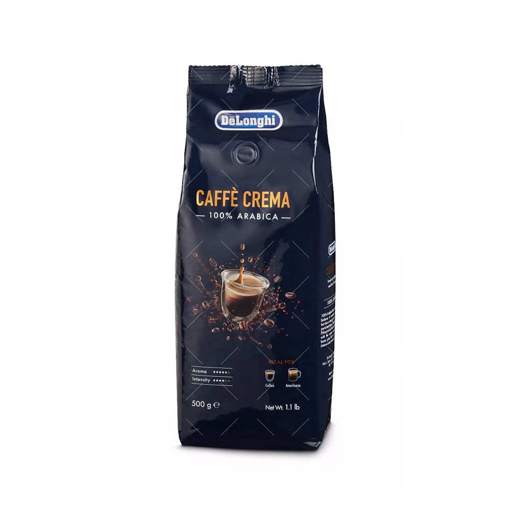 DeLonghi Caffe Crema 100% Arabica Coffee Beans, 500g