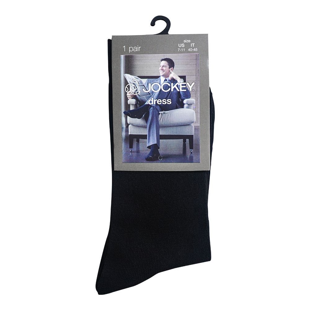 Jockey Socks Dress Plain, For Men, Black, MAKSKPNDKNNN-999