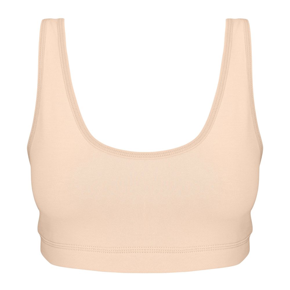 IFG Cotton Racer Back Top Bra, Skin