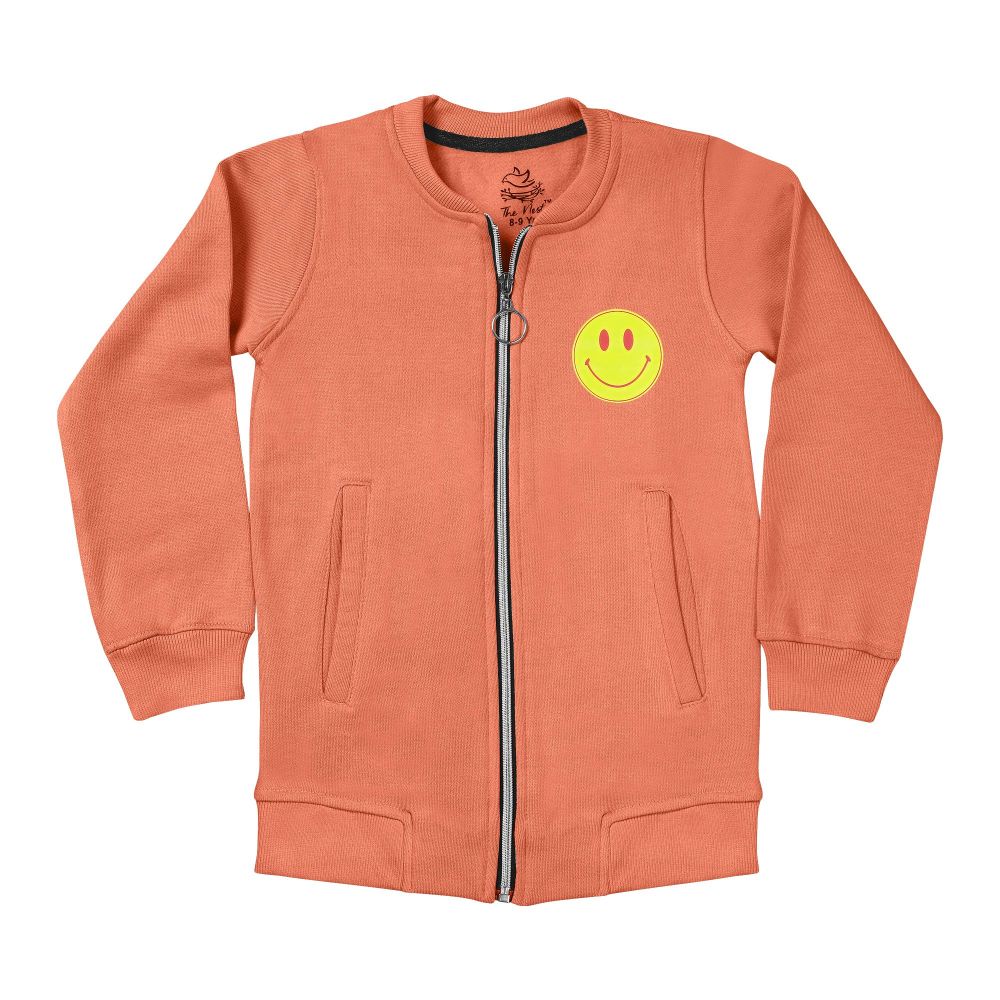 The Nest Winter Generic Girls Jacket, Orange Smiley, 12858