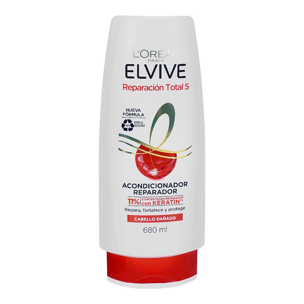 L'Oreal Paris Elvive Total Repairing 5 Damage Hair Repairman 2-In-1 Conditioner, 680ml