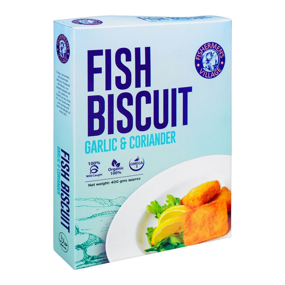 Fishermen's Village Fish Biscuit Garlic & Coriander, 400g