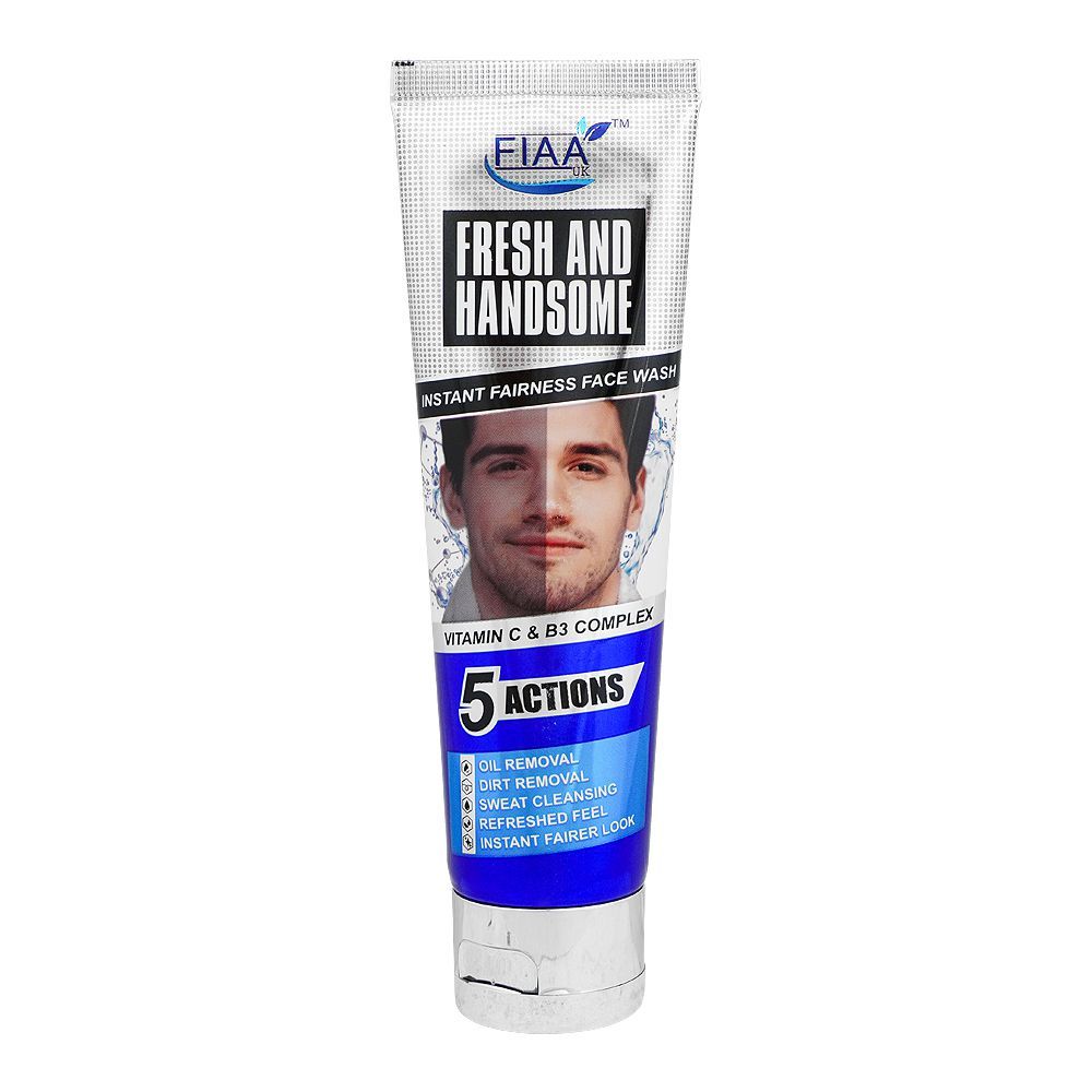 FIAA Fresh & Handsome 5 Actions Instant Fairness Face Wash, 100ml