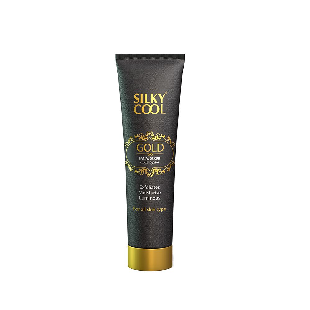 Silky Cool Gold Facial Scrub, For All Skin Types, 140ml