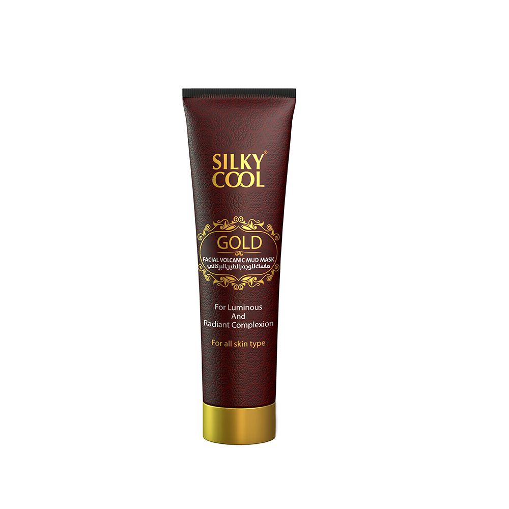 Silky Cool Gold Facial Volcanic Mud Mask, For All Skin Types, 140ml