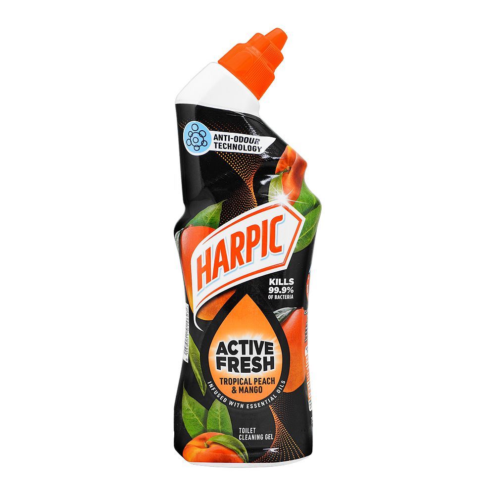 Harpic Active Fresh Tropical Peach & Mango Cleaning Gel, 750ml