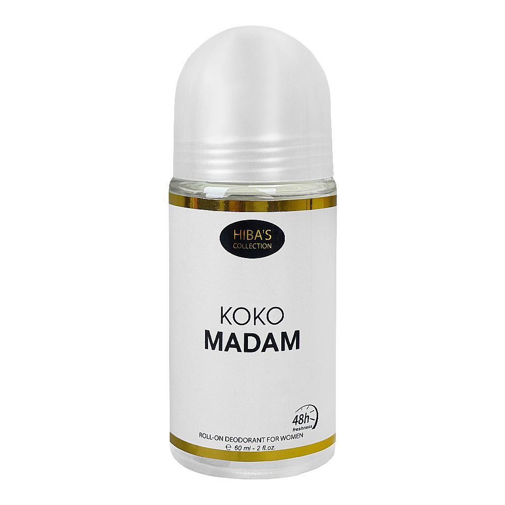 Hiba's Collection Koko Madam Deodorant Roll On, For Women, 60ml