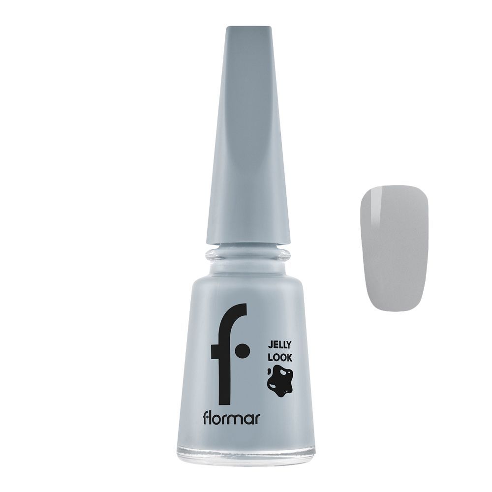 Flormar Jelly Look Nail Enamel, JL24 Light Grey, 11ml