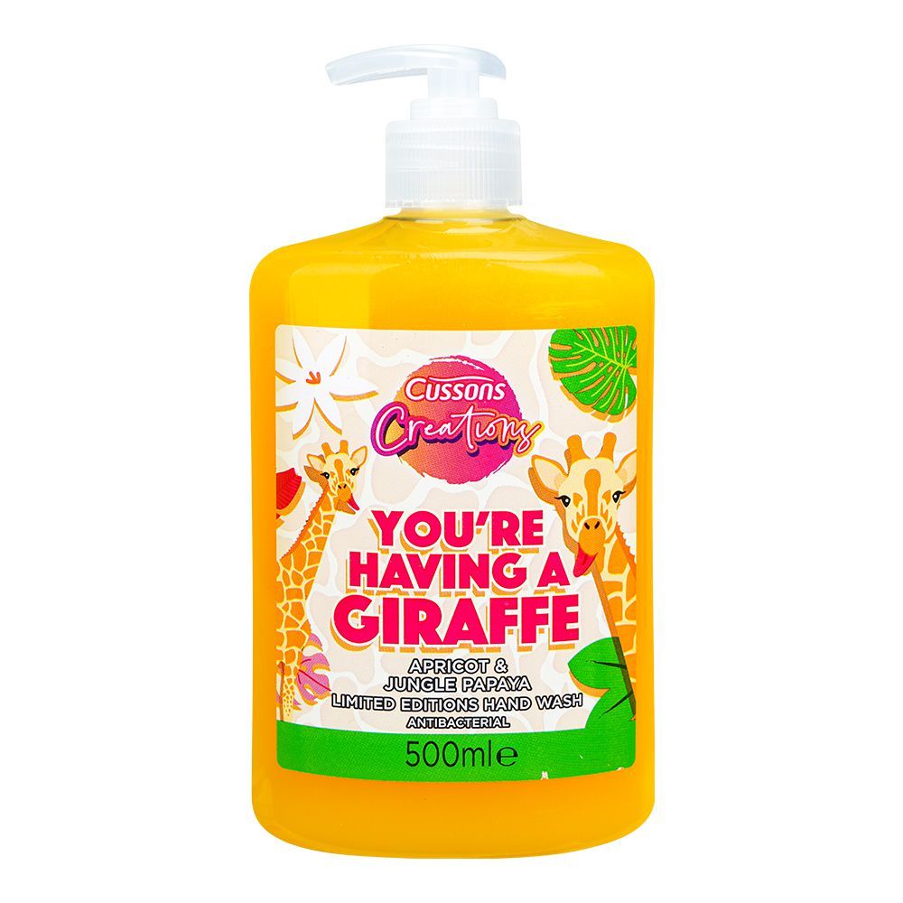 Cussons Creations You're Having Giraffe Apricot & Jungle Papaya Antibacterial Hand Wash, 500ml