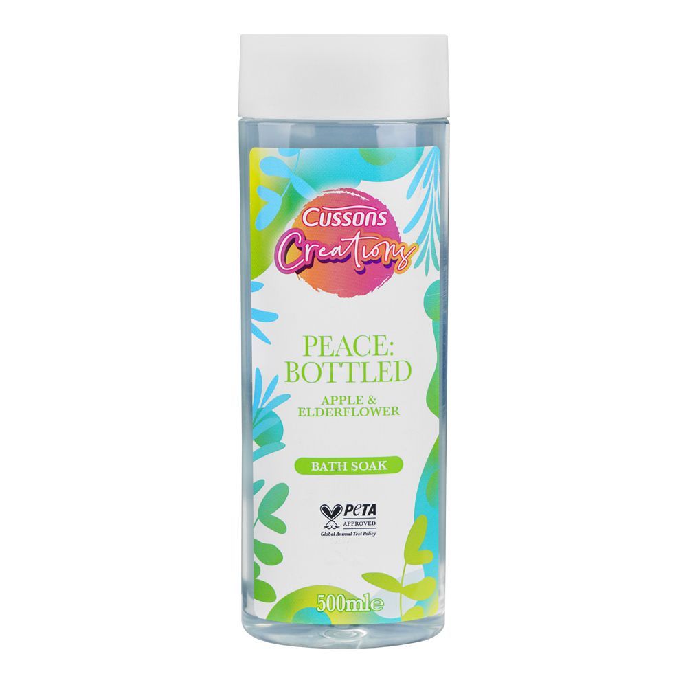 Cussons Creations Peace Bottled Apple & Elderflower Bath Soak, 500ml