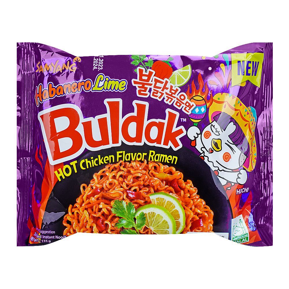 Samyang Buldak Hot Chicken Habanero Lime Ramen Noodle, 135g