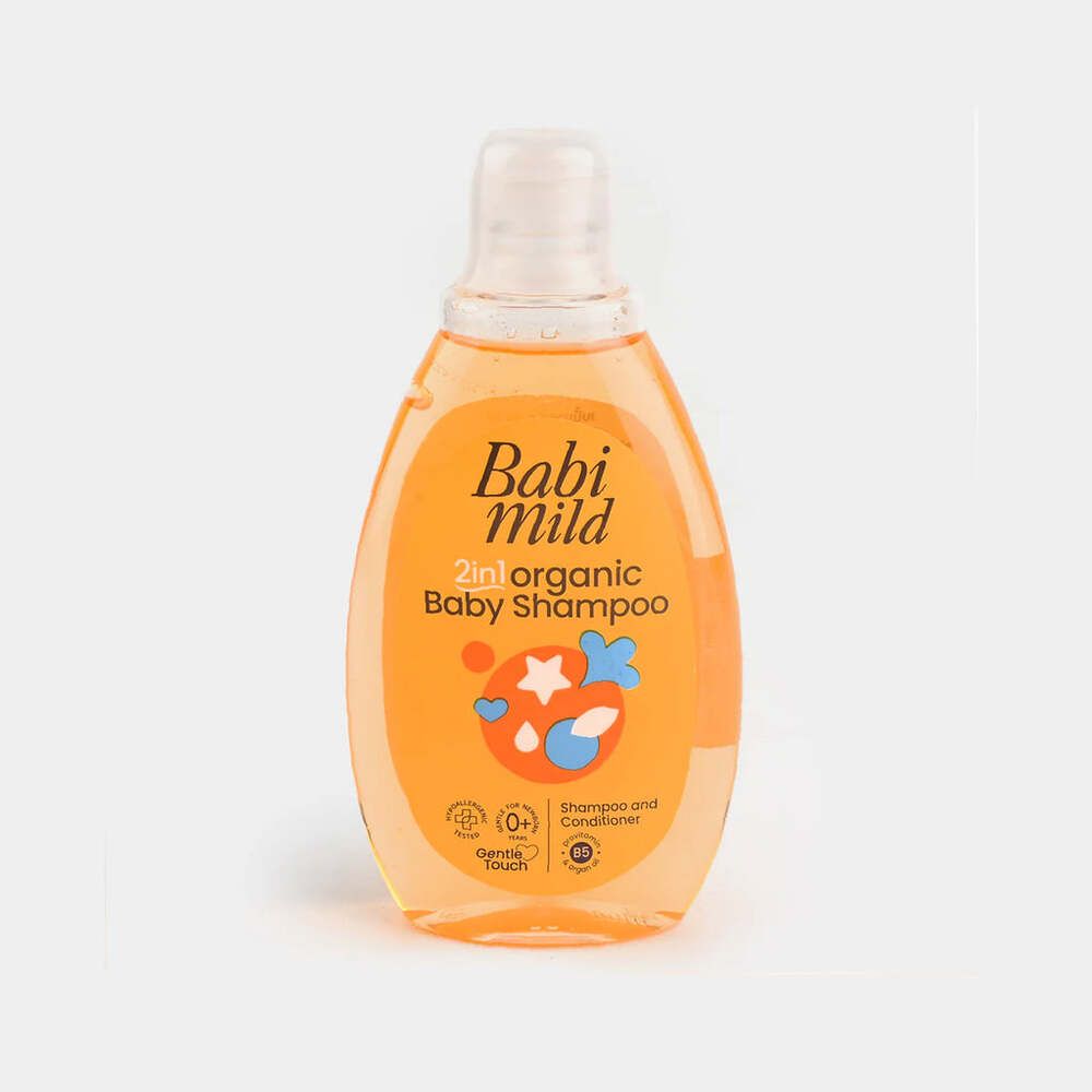 Babi Mild 2-In-1 Baby Shampoo & Conditioner, 200ml