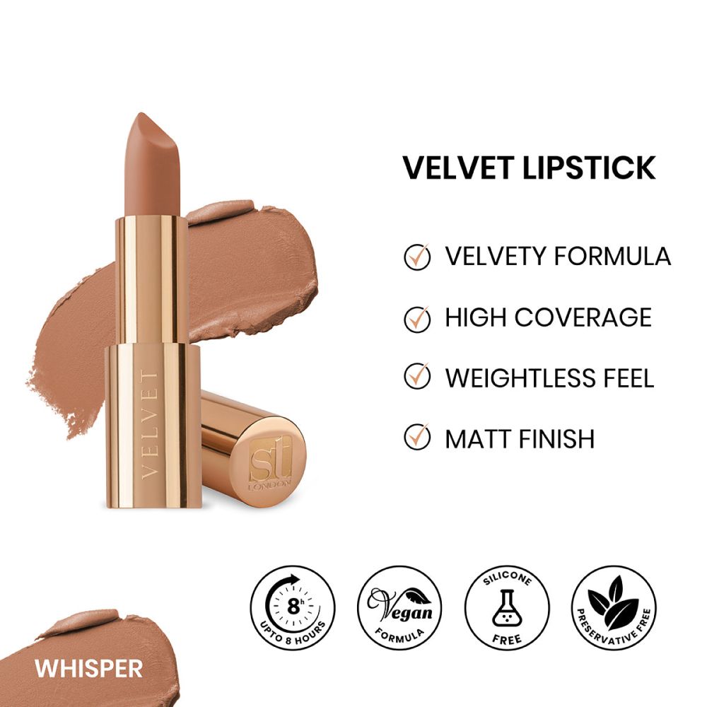 ST London Velvet Ultra-Matt Lipstick, Whisper