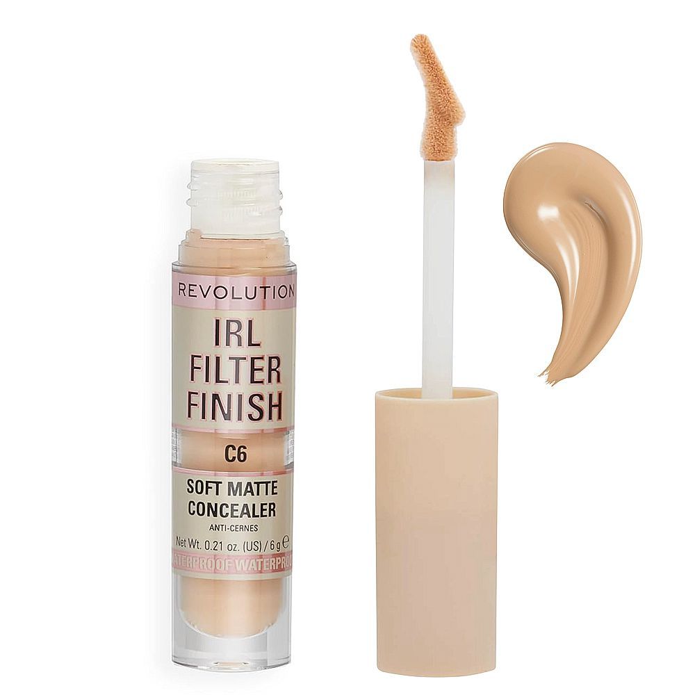 Makeup Revolution IRL Filter Finish Soft Matte Concealer, C6