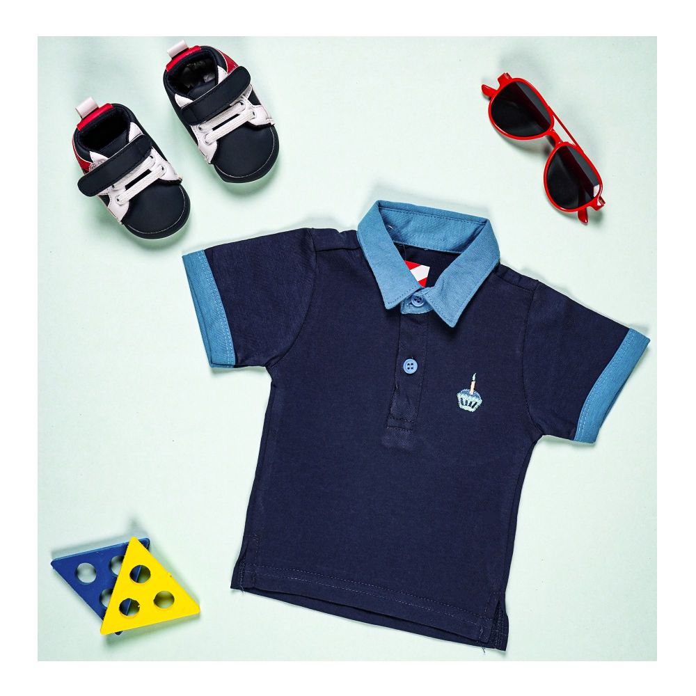 Basix Infant Monster At A Party Polo with Self Collar, 2654