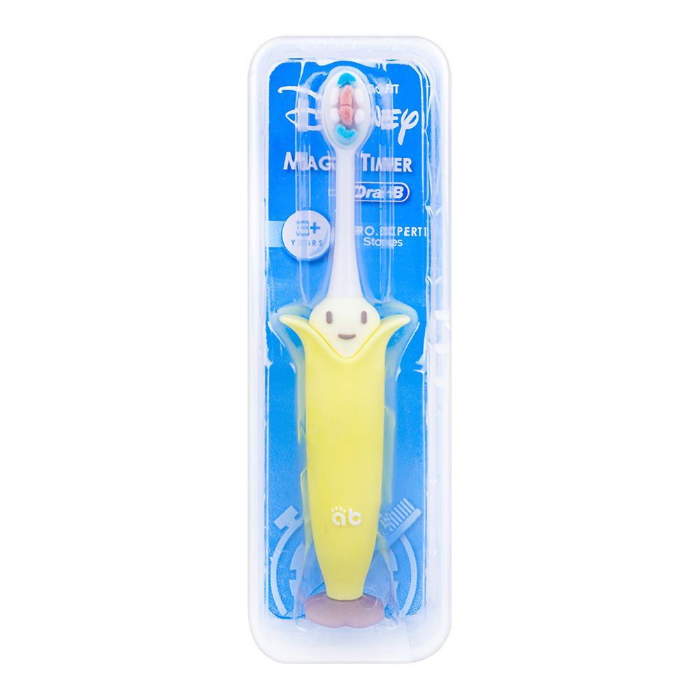 Oral-B Disney Magic Timer Soft Toothbrush For Kids 3+ Years, Yellow, 1-Pack