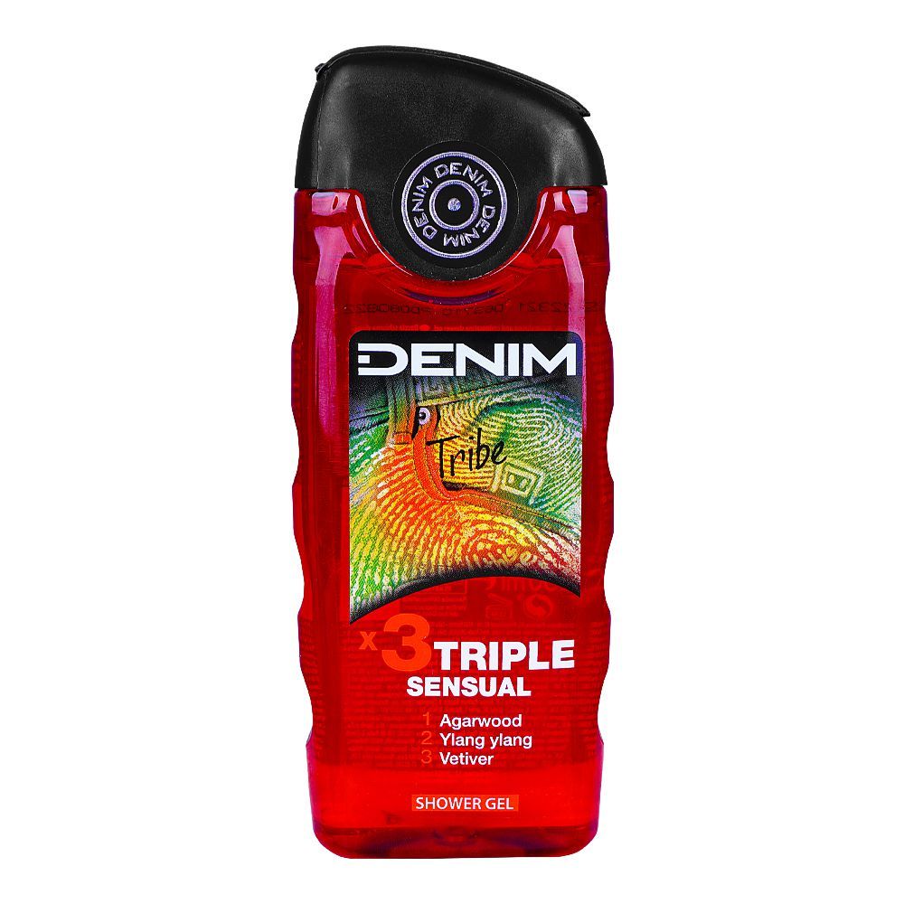 Denim Tribe Triple Sensual Shower Gel, 250ml