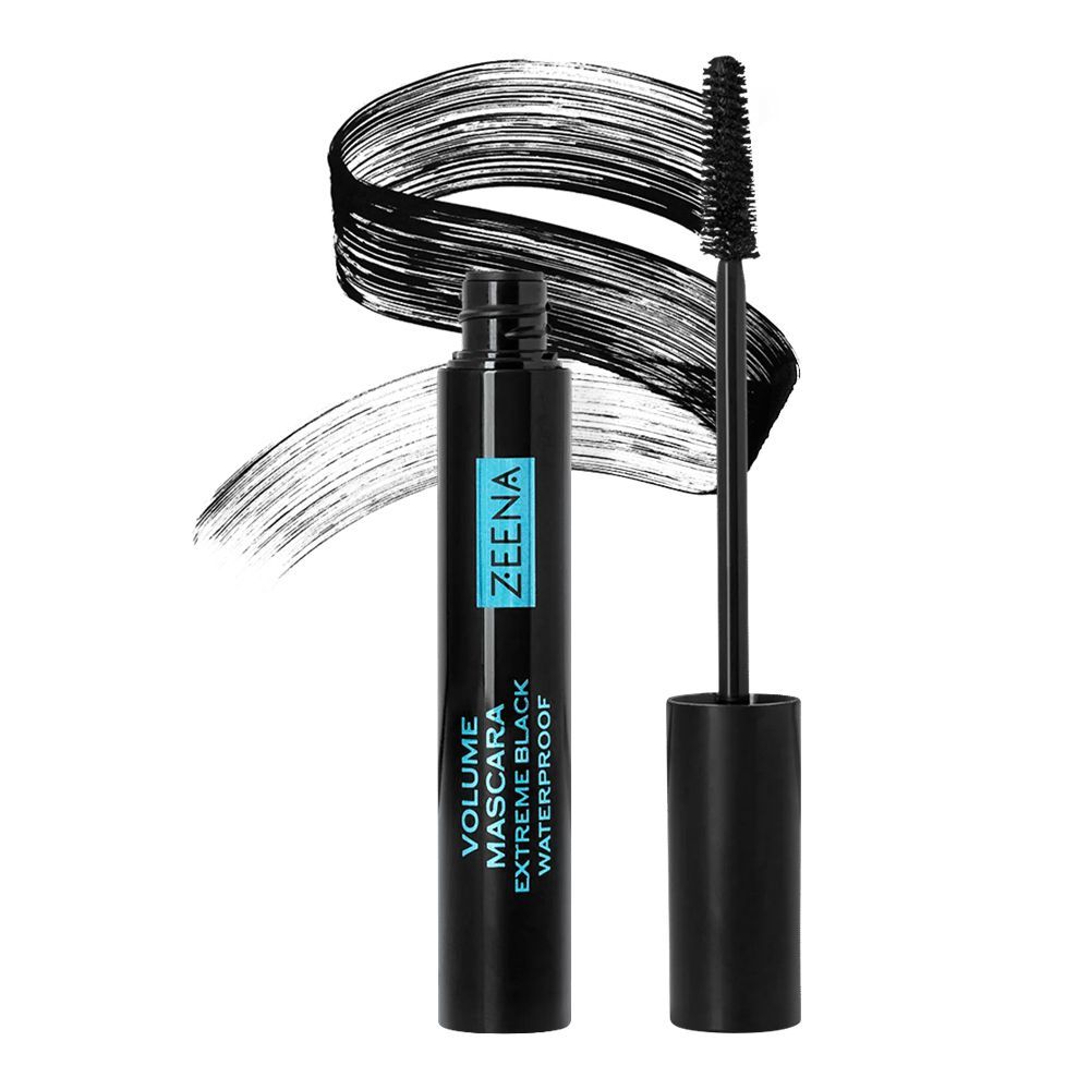 Zeena Waterproof Volume Mascara, Extreme Black 010