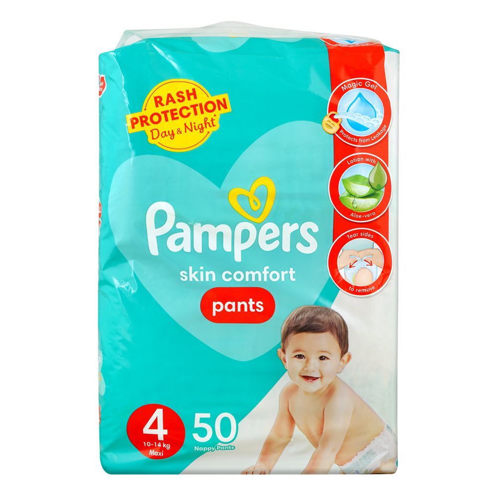 Buy Pampers Skin Comfort Pants Maxi 10-14 KG, 50-Pack Online
