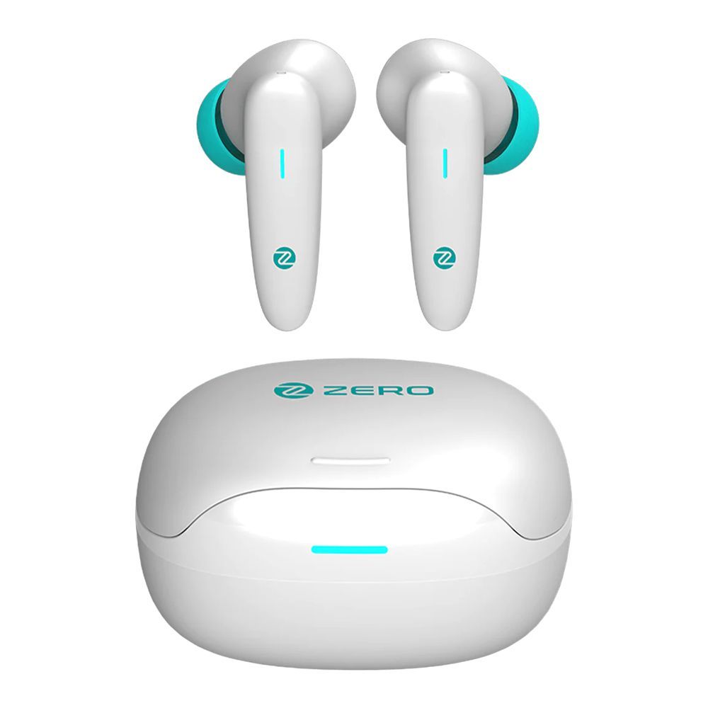 Zero Quad MIC ENC Wireless Earbuds, Z-811, White