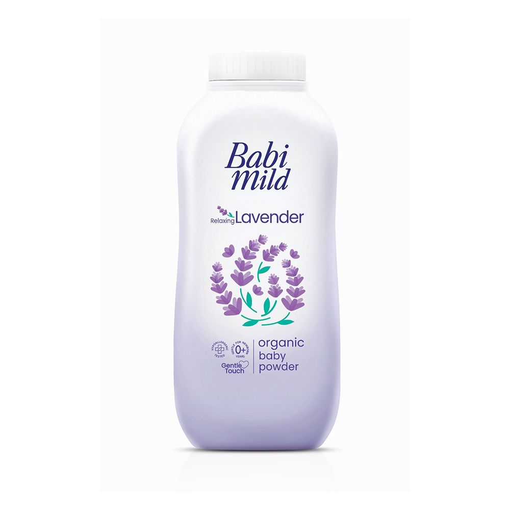 Babi Mild Relaxing Lavender Organic Baby Powder, 160g