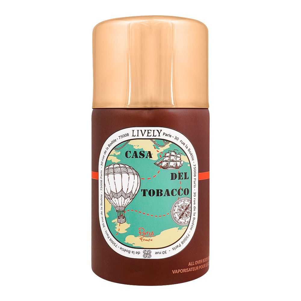 Purchase Lively Casa Del Tobacco Body Spray, For Men, 250ml Online at Best  Price in Pakistan
