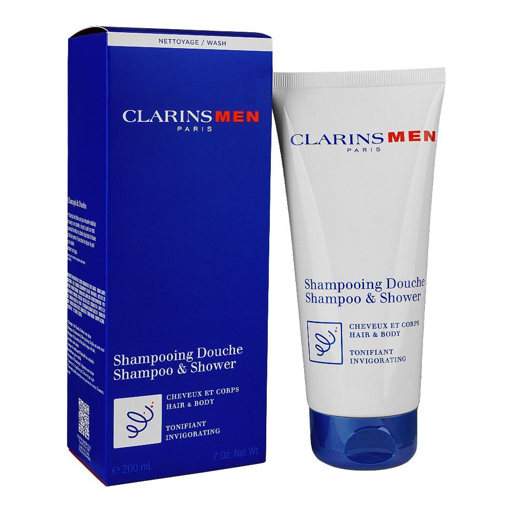 Clarins Men Shampooing Douche, Shampoo & Shower, 200ml