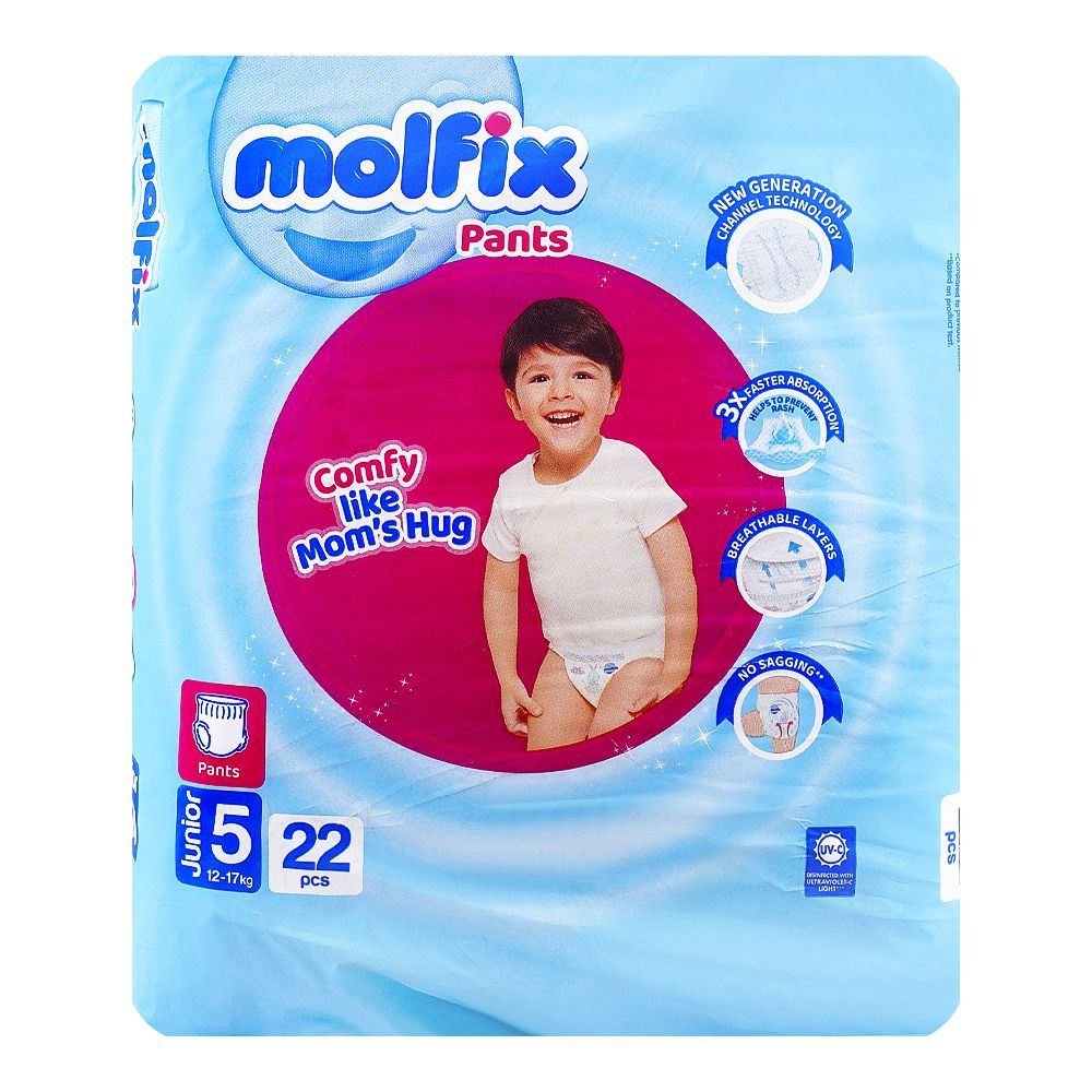 Molfix Pants 5 Junior, 12-17kg, 22-Pack