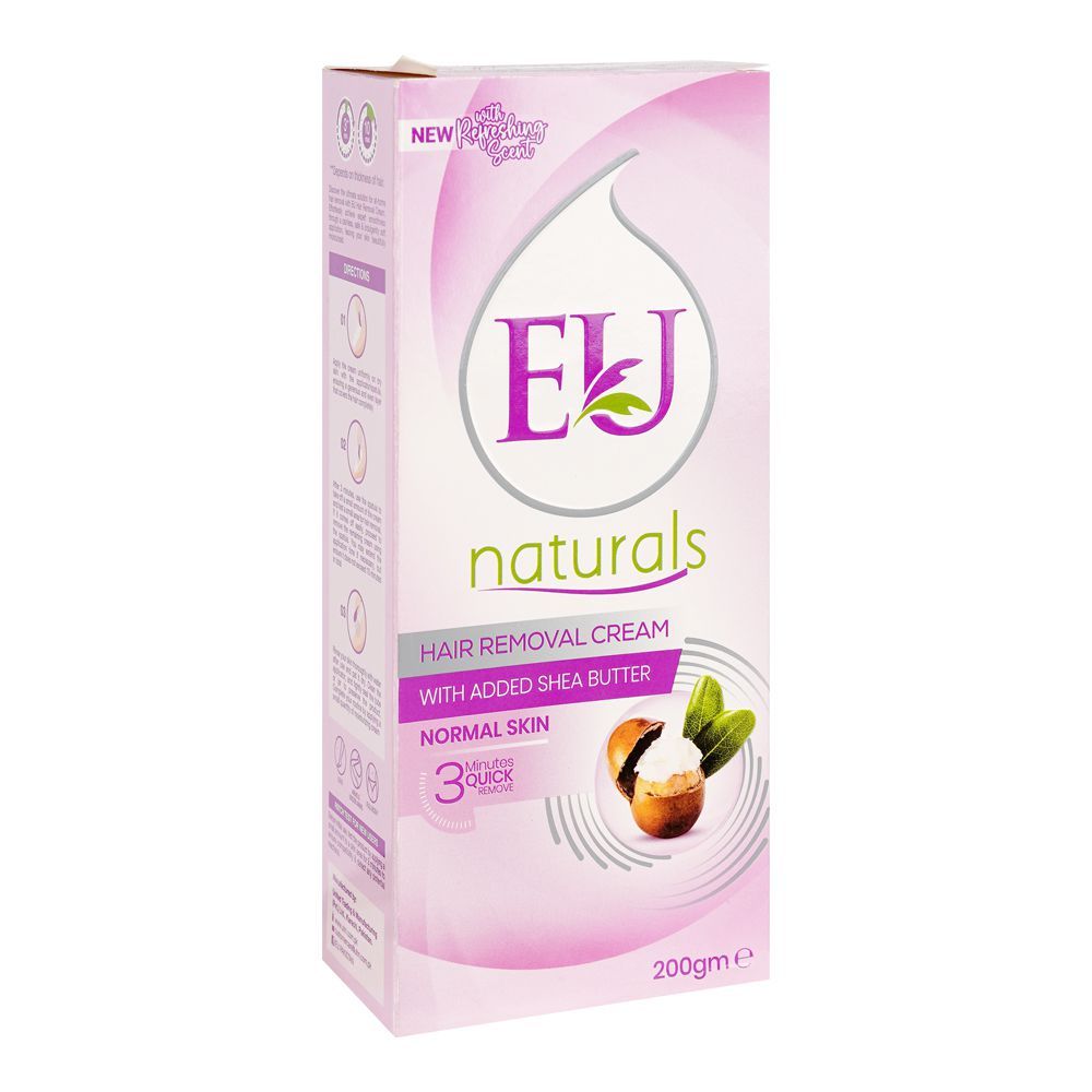 Order EU Naturals Hair Removal Cream With Shea Butter For Normal Skin Order EU Naturals Hair Removal Cream With Shea Butter For Normal Skin