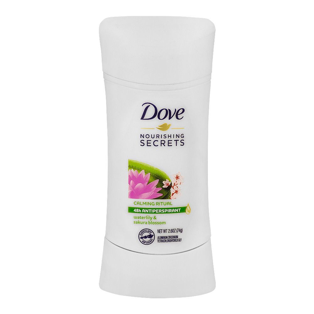 Dove Nourishing Secrets Calming Ritual Waterlily & Sakura Blossom Deodorant Stick, For Women, 74gm