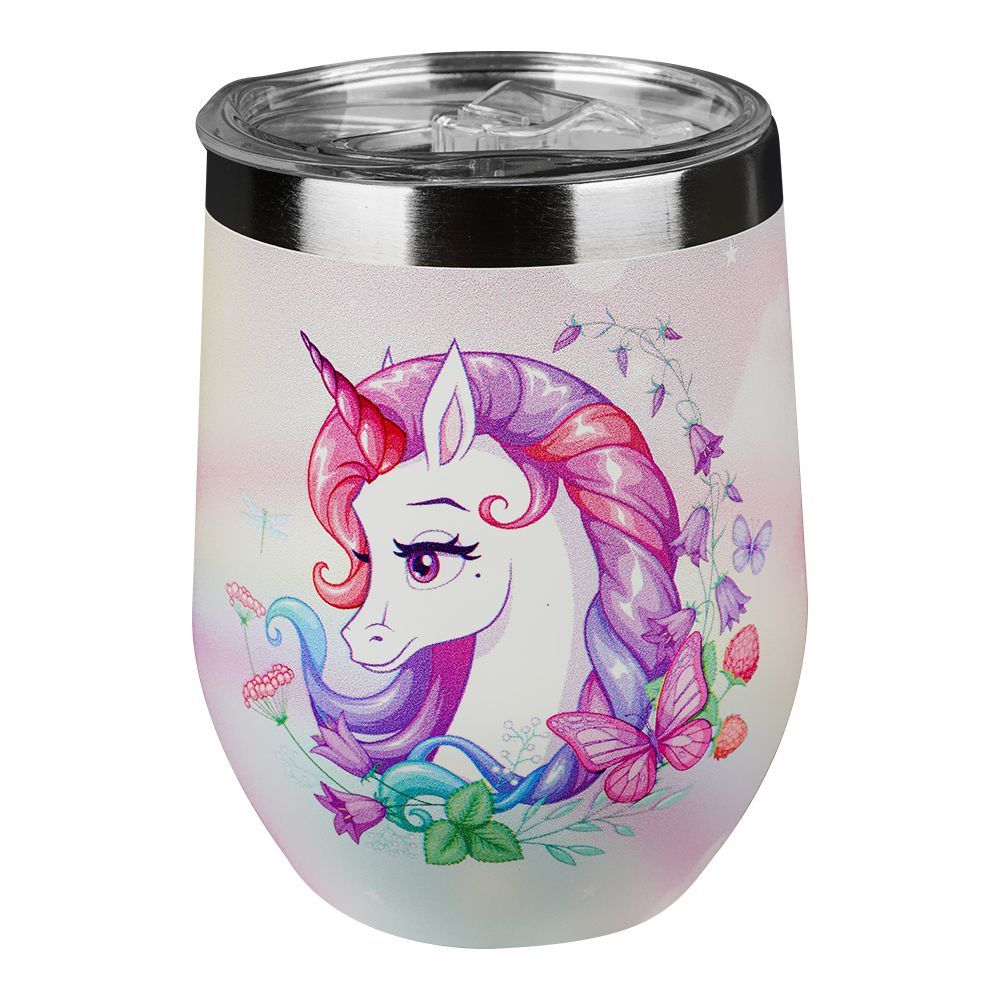 Unicorn Trendy Stainless Steel Tumbler Water Bottle, Travel Mug, Green, GWJ501