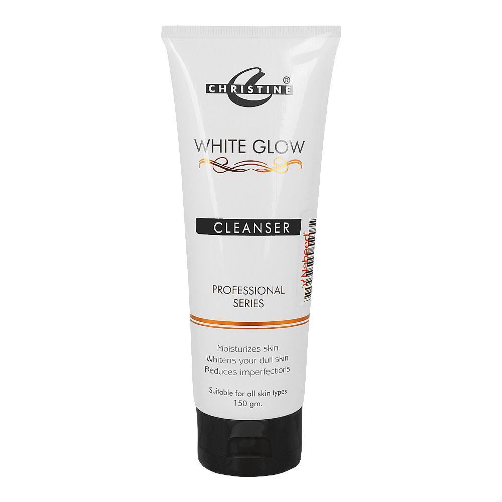 Christine White Glow Cleanser, Whitens & Moisturizes Your Dull Skin, For All Skin Types, 150gm