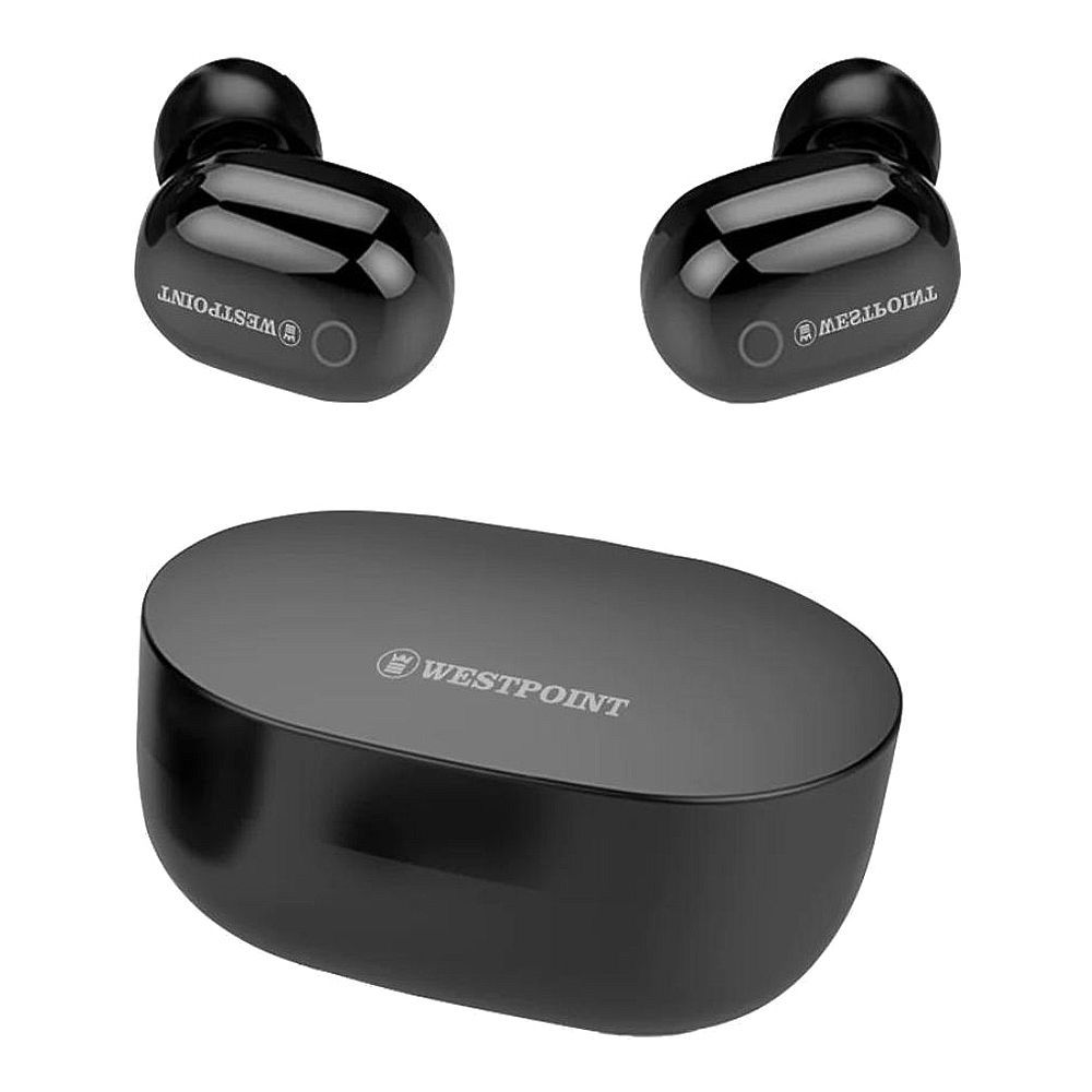 West Point Sound Stream Wireless ANC Earbuds, Black, WP-100