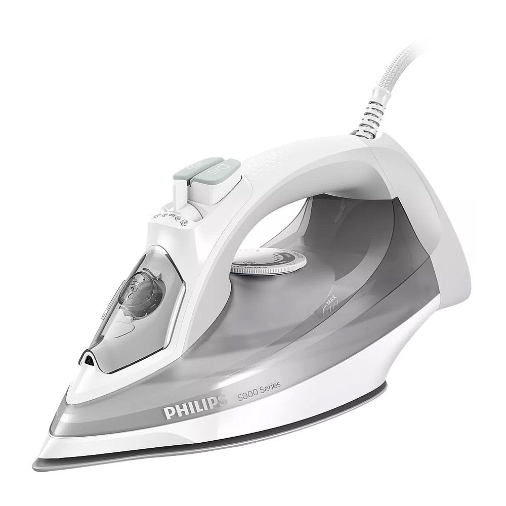 Philips 5000 Series Steam Iron, 2400W, 320ml Water Tank, DST-5010/10