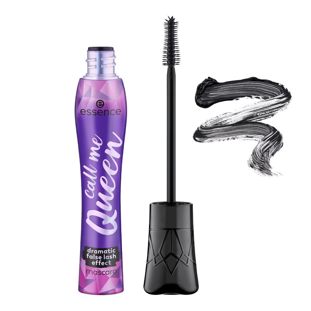 Essence Call Me Queen Dramatic False Lash Effect Mascara, Vegan & Cruelty Free, Black, 11.5 ml