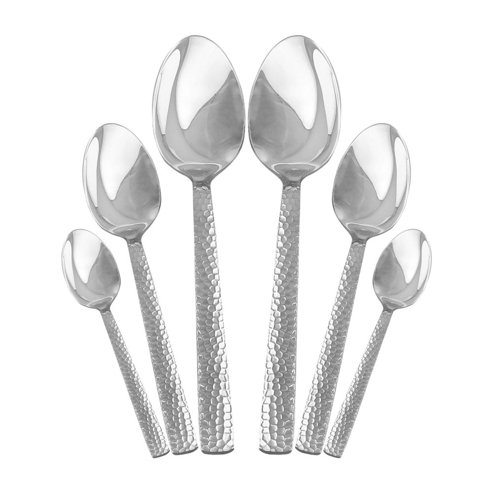 Dinette Stainless Steel Tea Spoon Set, 100c, 6-Pack, DY-012