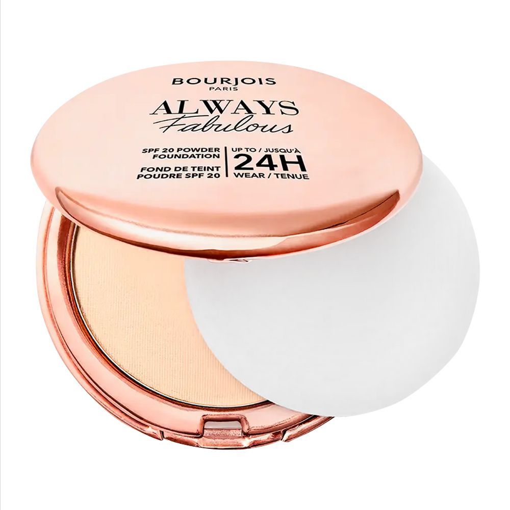 Bourjois Always Fabulous Powder Foundation, SPF 20, 24 Hours Lasting, 115 Golden Ivory