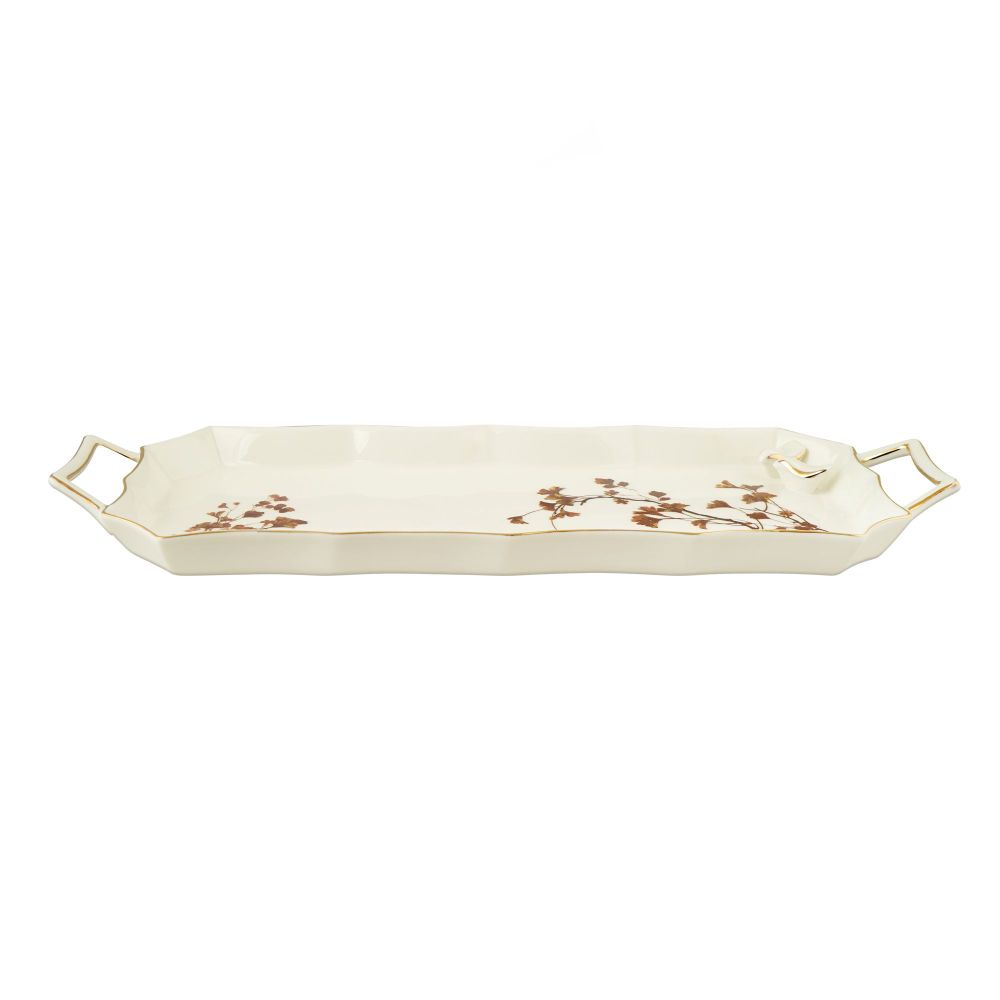 ANGELA 15.5" Floral Serving Tray, BRD317