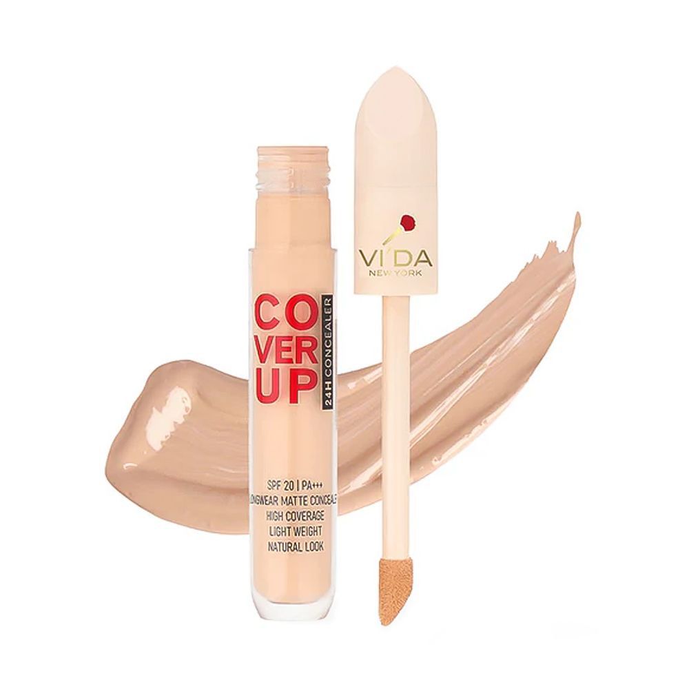 Vi'da New York Cover Up Concealer & Corrector, High Coverage, Lightweight, SPF 20, PA+++, 16 Light