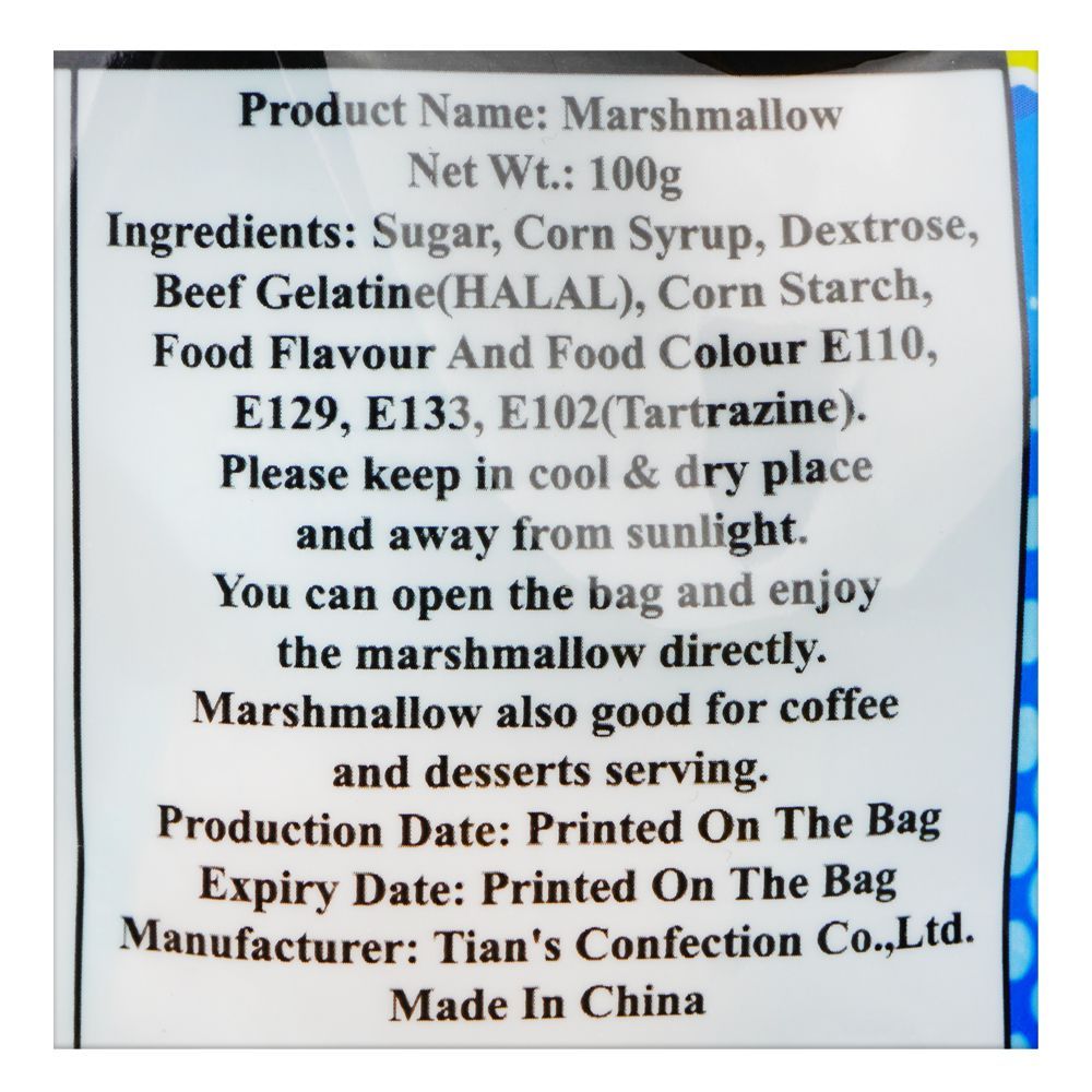 Buy Tian's Confection Assorted Soft Delicious Mallow, 100g Online at ...