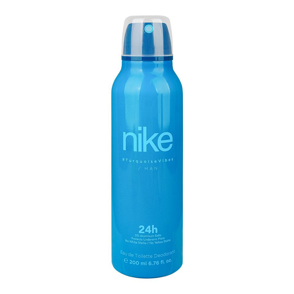 Nike Turquoise Vibes Deodorant Spray, Eau de Toilette, 24 Hours Lasting, For Men's, 200ml