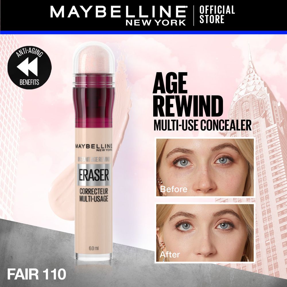 Maybelline Instant Age Rewind Eraser Dark Circles Treatment Multi-Use Concealer, 110