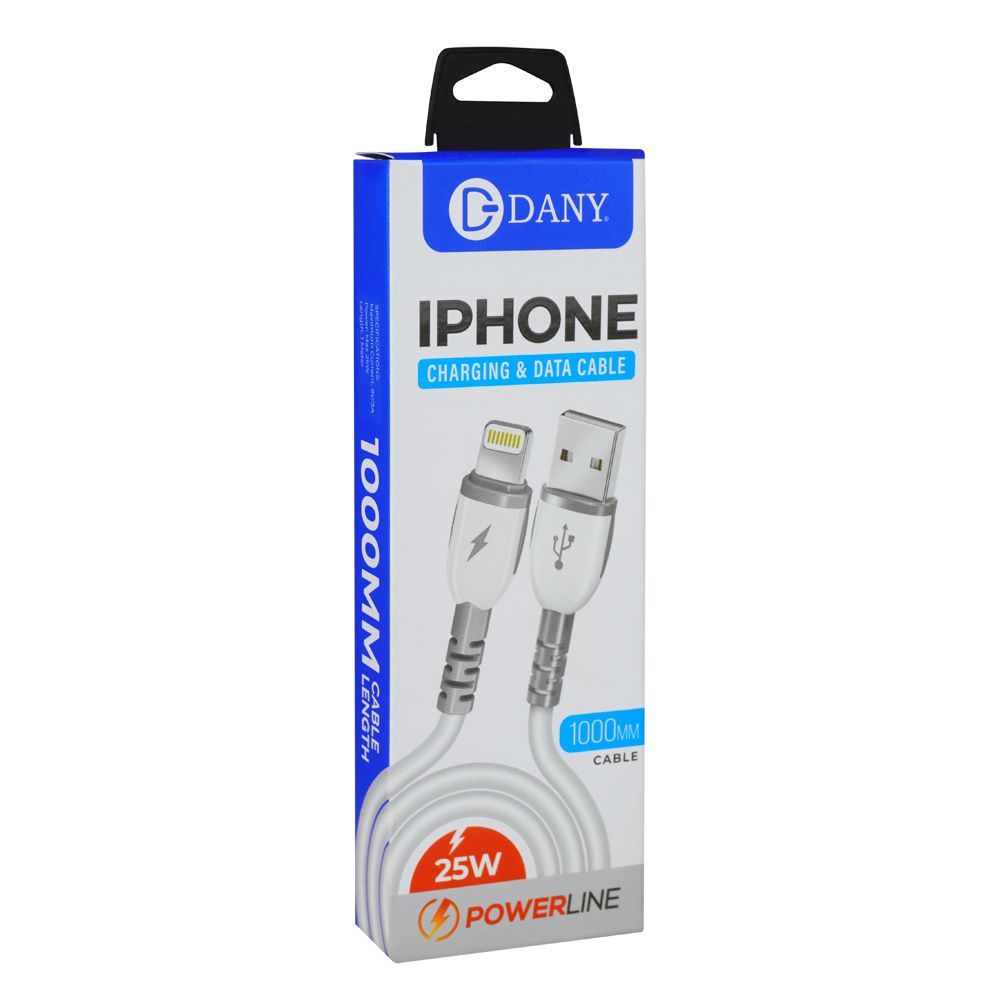 Order Dany Powerline iPhone Charging Data Cable, 25W, 1000mm