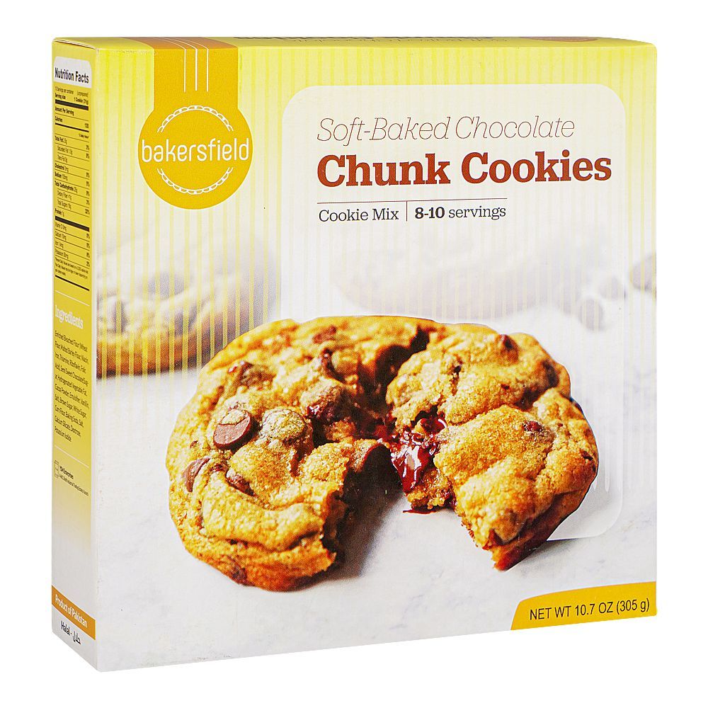 Bakersfield Mixed Chocolate Chunk Cookies, 305g