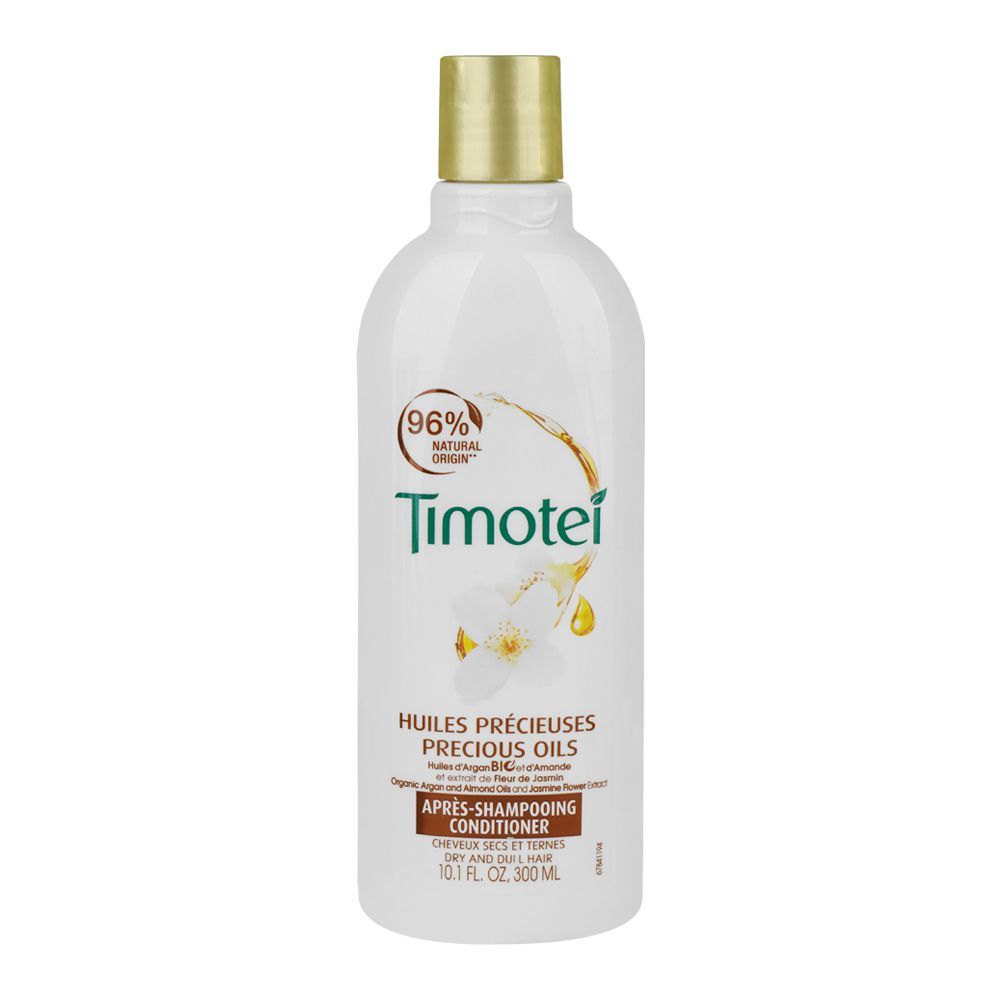 Timotei Precious Oils Apres Shampooing Conditioner With Jasmine, Argan and Almond Oils, For Dry and Dull Hair, 300ml