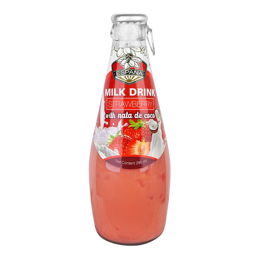 Espana Strawberry Milk Drink With Nata De Coco, 290ml