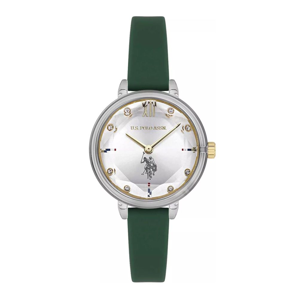 Order Polo Women's Leather Strap Round Dial Analog